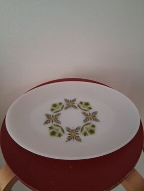 Vintage Anchor Hocking Suburbia Milk Glass Serving Platter